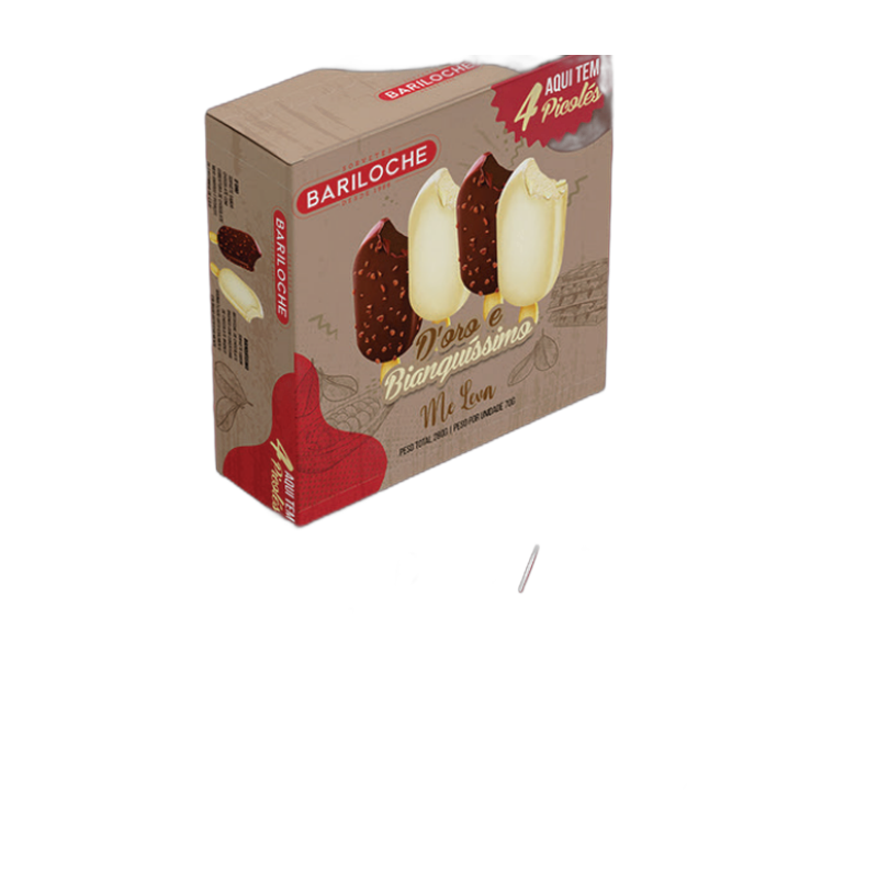 Sorvete Me Leva Ouro Negro e Bianquíssimo 180g