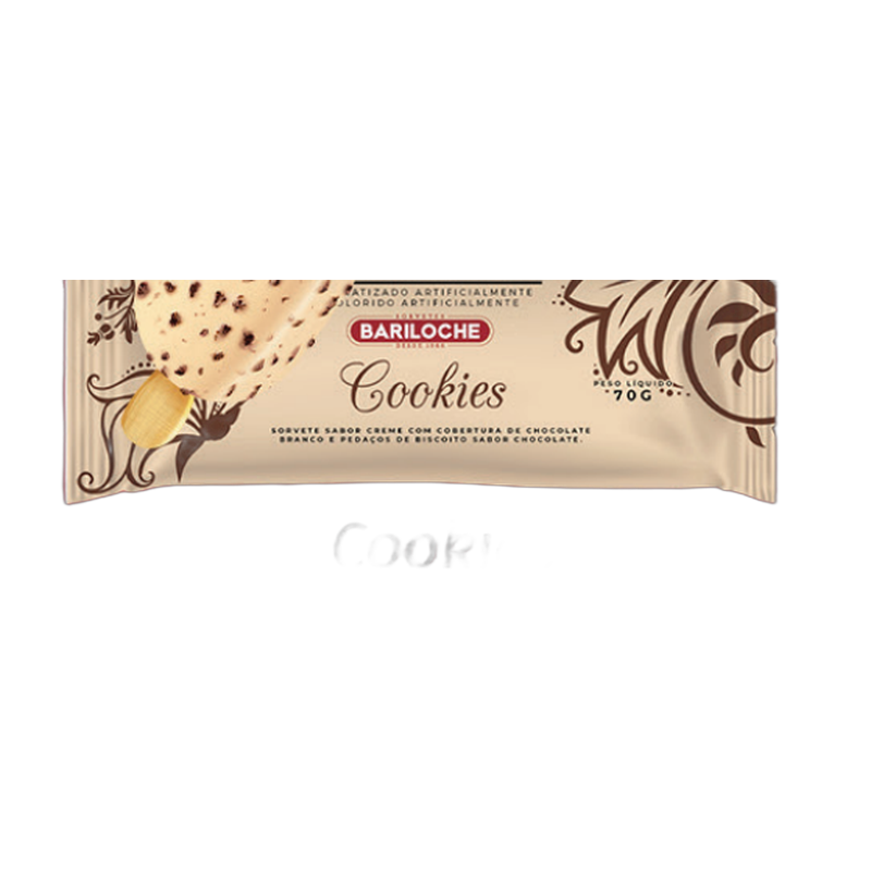 Picolé Extrusado Cookies & Cream Bariloche